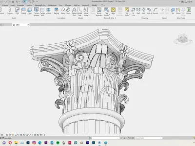 Classic Column Revit Family 3D model