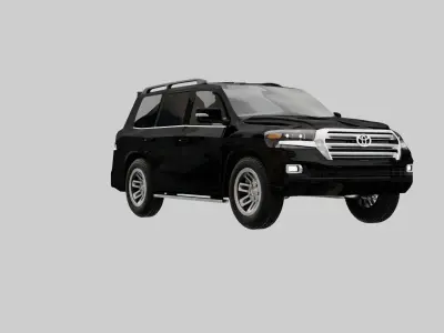 Toyota Land Cruiser 200  Low-poly 3D model