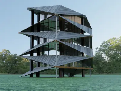 Futuristic Architecture 3D model