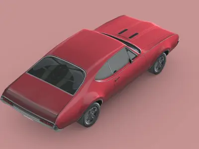 Oldsmobile Cutlass 442 1966 Low-poly 3D model