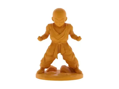 Krillin 3D Print figurine of man 3D print model
