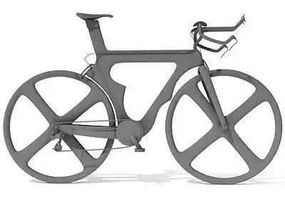 Detailed not textured Bike UT 5 3D model