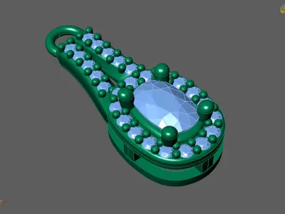 Women Pendants 3DM STL Pendant Renders Details 3D print model 3D print model