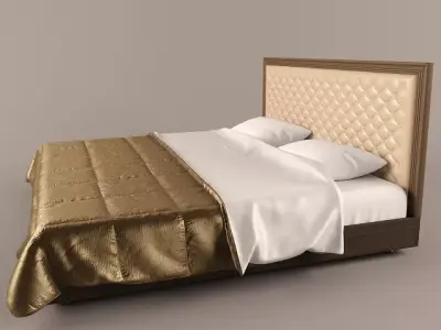 bed for relax luxury 3D model