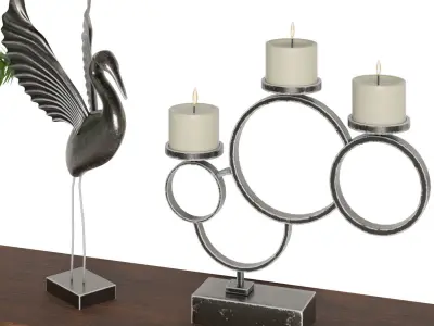 Decorative set 14 3D model shop