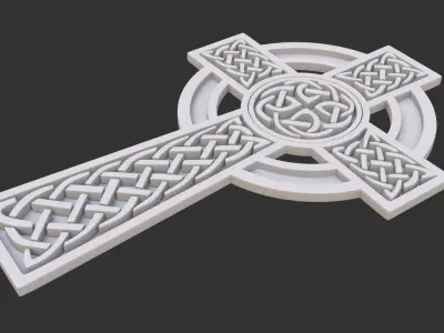Celtic cross 3D model