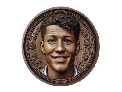 Jadon Sancho Footballer Medallion 3D print model