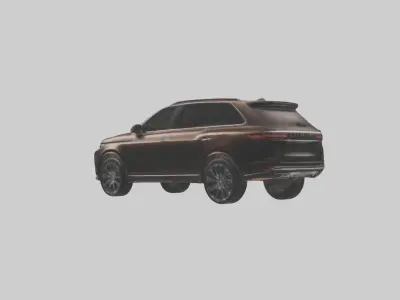 Luxury SUV with Leather Seats model Low-poly 3D model
