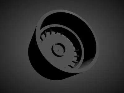Ronal Turbo scalable and Printable rim 3D print model