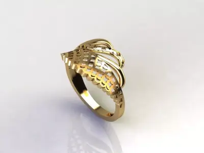 Fancy Womens Rings Plain Rings Ready STL 3DM Models Rings 3D print model 9