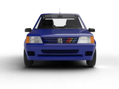 Peugeot 205 Rallye 1 3 1991 3d model 3D model
