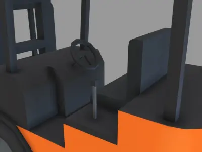 Forklift Model Low-poly 3D model