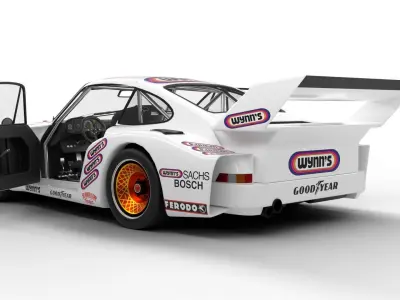 Porsche 935 79 1979 Wynns Le Mans Racing HQ 3D model