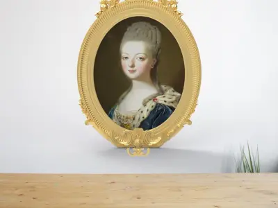 oval decorative frame 3D model