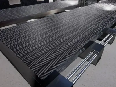 3D REALISTIC CONVEYOR steel beam 3D model
