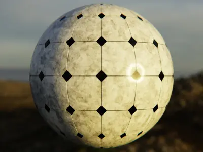 Luxury Diamond Marble Floor Shader - Procedural PBR Texture