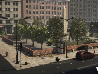 Simulation Game Environments Mega Bundle Low-poly 3D model