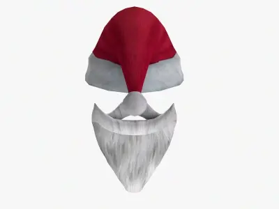 Santa Claus Decorations V2 Low-poly 3D model