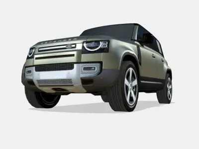 Land Rover Defender 110 2020 Low-poly 3D model