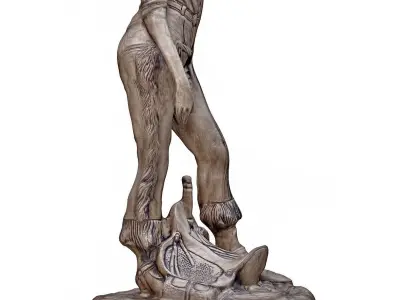 girl sculpt 3 Low-poly 3D model