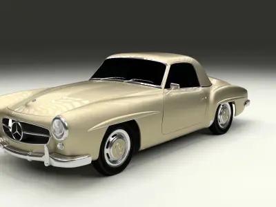 Mercedes 190SL Hard Top 3D model