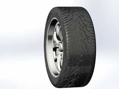 Custom wheels Weld Racing S76 for your scale model 3D print model