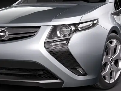 Opel Ampera Silver 3D model