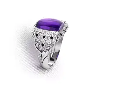 Dragon Ring 3D print model 2