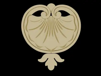Carving Shell Decor 3D model