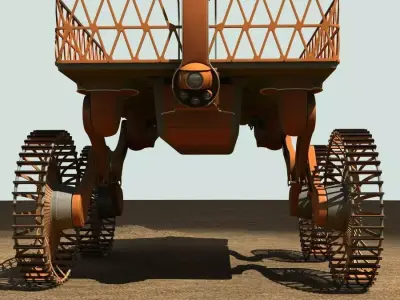 Mobile platform selfelevating vehicle 3D model