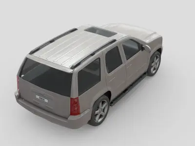 Chevrolet Tahoe 2010 Low-poly 3D model