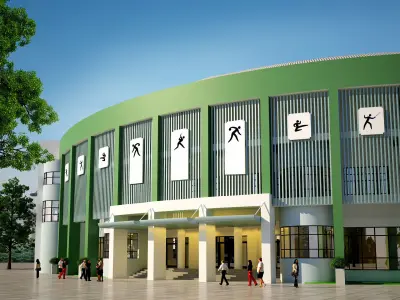 Sport house 3D model