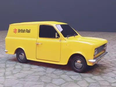 Bedford 1982 HA 110  Low-poly 3D model