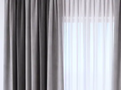 Set 111 Curtains 3D model