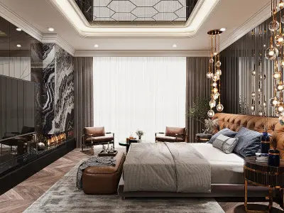 Master bedroom 3D model