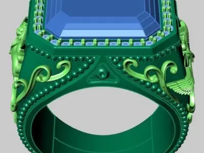 classic men ring 3D print model