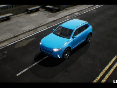 SUV 04 Driveable  Animated Realistic Low-poly 3D model