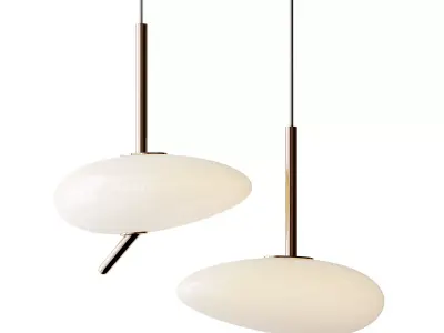Minimalistic Luxury Nordic Pendant Light 3D model