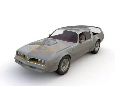 Pontiac Firebird Trans Am Type K 1977 3D model