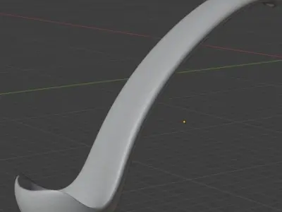 Futuristic soup ladle  Free 3D model