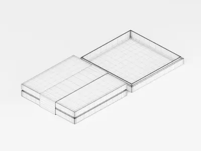 Luxury Box 3D Model Low-poly 3D model