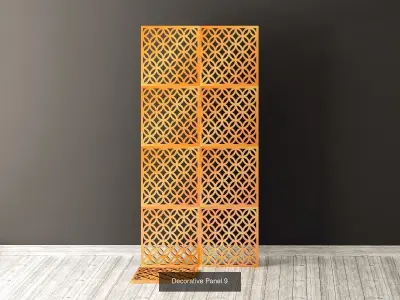 Decorative Panels Pack 3 3D Model Collection