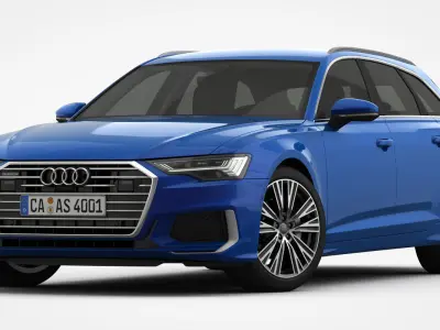 Audi A6 S-Line Avant 2019 3D model