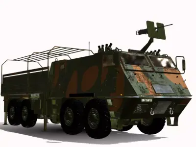 astros lll 8x8 av uas Low-poly 3D model