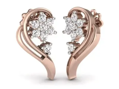 LUXURY DIAMOND EARRINGS  3D print model