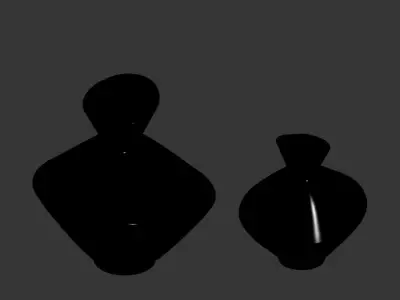 Koyu Renk Vazo 3D model