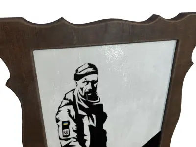 Picture Hero of Ukraine Free low-poly 3D model