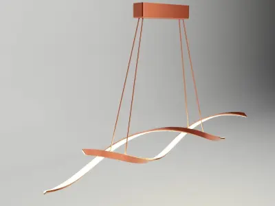 HDC Simple modern LED chandelier 3D model