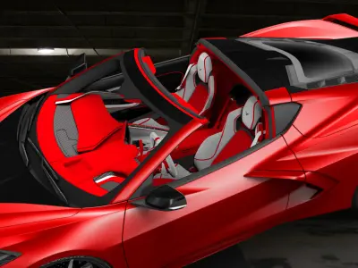 Chevrolet Corvette C8 3D model from CGTrader