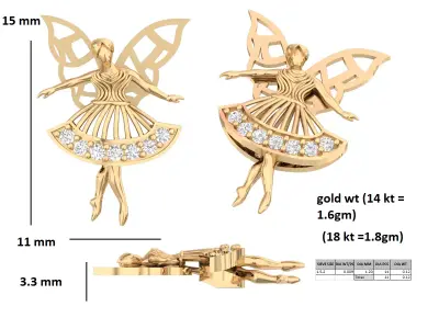 unique luxury diamond pendant  3D print model